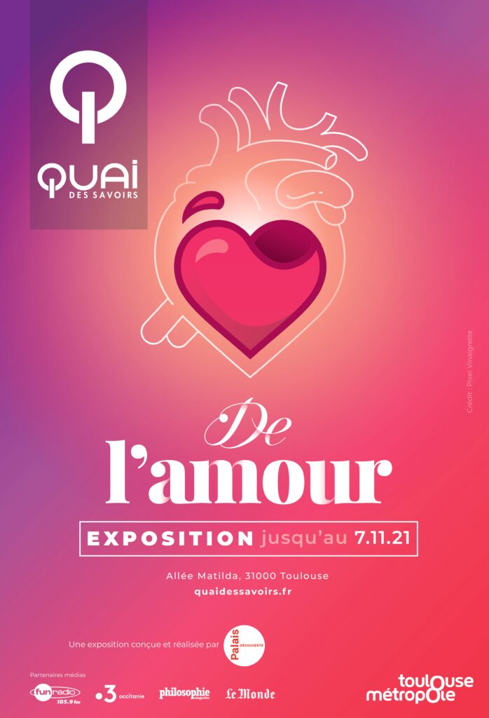 Affiche de l'exposition De l'amour